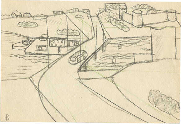 Васми Рихард Рудольфович. Пейзаж с мостом 